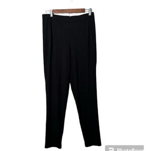 Eileen Fisher Black Viscose Spandex‎ Cropped Pants Womens S Pull On Work Office